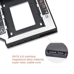 9.5mm universal SATA Caddy SSD HDD 3.0 2.5" case hard drive disk enclosureHard drives
