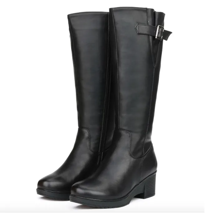 Natural wool genuine leather winter bootsBoots