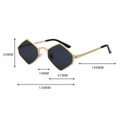 Metal frame vintage steampunk sunglassesSunglasses