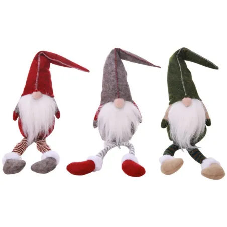 Christmas decoration long-legs sitting elf 50cmChristmas