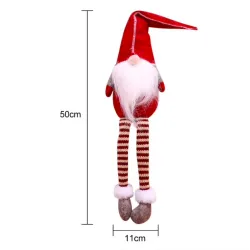 Christmas decoration long-legs sitting elf 50cmChristmas
