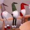 Christmas decoration long-legs sitting elf 50cmChristmas