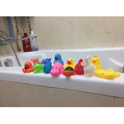 Floating squeeze rubber animals toy 13 pcsToys
