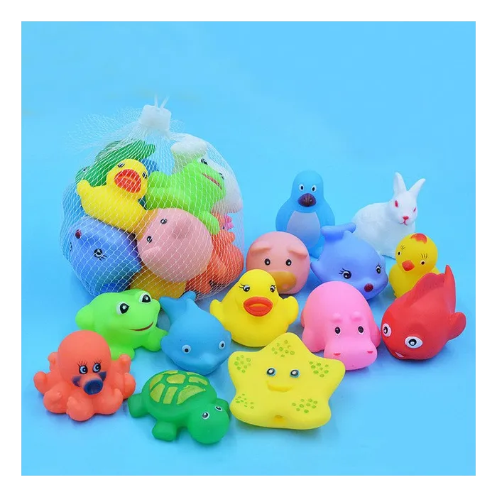 Floating squeeze rubber animals toy 13 pcsToys