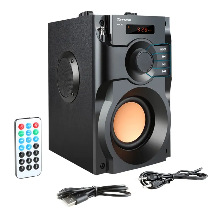 RS-A100 wireless bluetooth speaker with LCD displayBluetooth speakers
