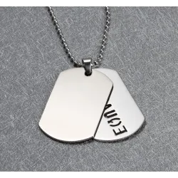 EQUALITY double layer pendant necklace unisexNecklaces