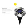 8 LED Buried floor - garden solar light with sensor waterproofSolar lighting