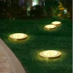 8 LED Buried floor - garden solar light with sensor waterproofSolar lighting