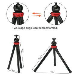 Portable flexible octopus mini tripod phone camera holder selfie stickTripods & stands