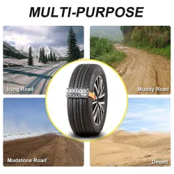 Emergency car tire anti-skid rubber chain 2 piecesWheel parts