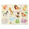 Cartoon animals - children's wooden puzzle toysWooden