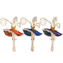 Ballerina - crystal broochBrooches