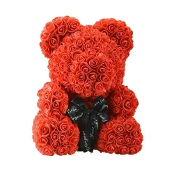Rose bear - bear made from infinity roses - 40 cmValentine's day