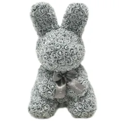 Infinity rose flower easter bunny 40 cmValentine's day