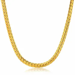 Gold plated snake chain men's necklaceNecklaces