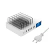8 Port USB charger with wireless charging - Type-C - LED display and standChargers