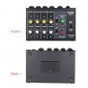 AM-228 mixing console - ultra-compact - low noise - 8 channels audio sound mixer with power adapter