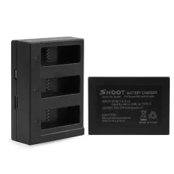 AHDBT-501 battery - three & dual ports USB charger for GoPro 7 /6 / 5 Action CameraBattery & Chargers