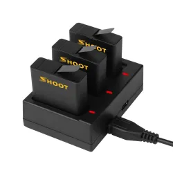 AHDBT-501 battery - three & dual ports USB charger for GoPro 7 /6 / 5 Action CameraBattery & Chargers