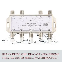 8 in 1 - satellite signal - DiSEqC switchSatellite Receiver
