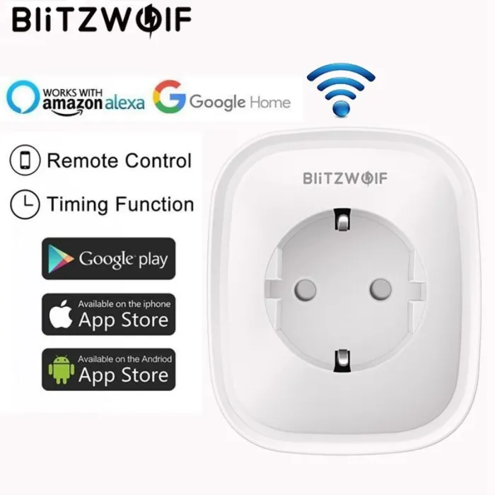 BW-SHP2 WIFI - 220V 16A - smart socket - EU plug - remote control - timing switchPlugs