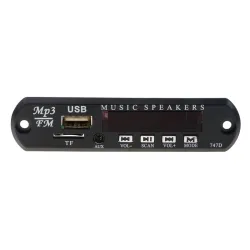 Wireless FM receiver - 5V 12V car MP3 player - audio module radio - Wma TF USB 3.5mm AUX speakersRadio