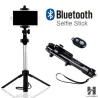 Tripod Bluetooth selfie stick with shutter button for smartphoneSelfie sticks