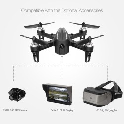 Eachine EX2mini Brushless 5.8G FPV - RC Drone Quadcopter RTF - With Camera + FPV Monitor + Glasses - Mode 2 (Left Hand Thrott...