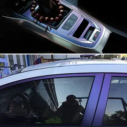 3D Carbon Fiber Vinyl Wrap - Sticker 10 * 100cmStickers