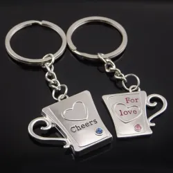 Cheers For Love - keychain 2 pcsKeyrings