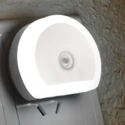 LED dual USB charger plug with sensor lightChargers