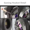 NiUB5 PC65 glowing gaming headset - 3D USB 7.1 PS4 headphones with noise cancelingEar- & Headphones
