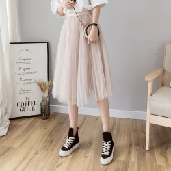 Fashion midi pleated skirtDresses