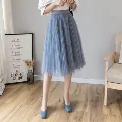 Fashion midi pleated skirtDresses