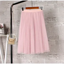 Fashion midi pleated skirtDresses