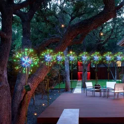 LED dandelion lights - 120 LEDS - solar poweredSolar lighting
