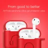 Soft silicone earphone case for Apple AirPods with hookEar- & Headphones