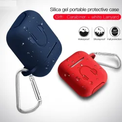 Soft silicone earphone case for Apple AirPods with hookEar- & Headphones