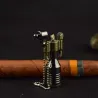 Retro mini metal lighter with keychain - refillableLighters