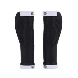 Anti-skid rubber - handlebar grips - for MTB bike - lock-on ends - 2 piecesBicycle