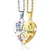 Best Friends Forever - stainless steel necklace - couples - 2 piecesNecklaces