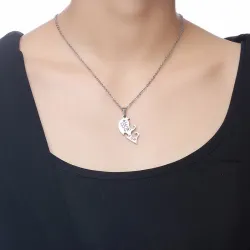 Best Friends Forever - stainless steel necklace - couples - 2 piecesNecklaces