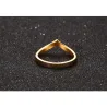 Elegant V shape gold ringRings