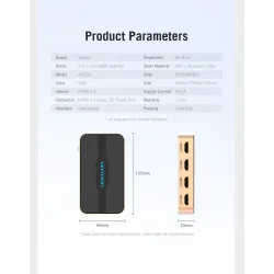 5 in 1 & 3 in 1 out - 4K HDMI switcherHDMI switchers