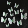 3D butterfly - wall sticker with magnet 12 piecesWall stickers