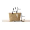 Large beach bag made from strawHandbags