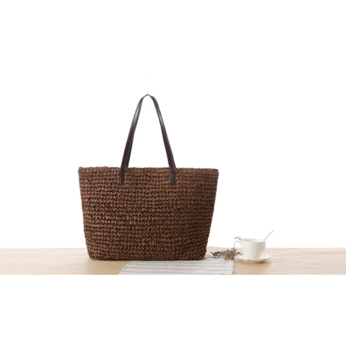 Large beach bag made from strawHandbags