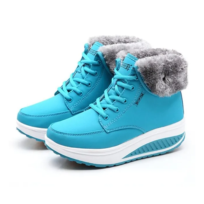 Winter ankle boots - fur - wedge soleBoots