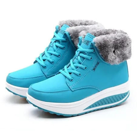 Winter ankle boots - fur - wedge soleBoots
