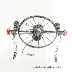 Iron wheel - retro wall lampWall lights